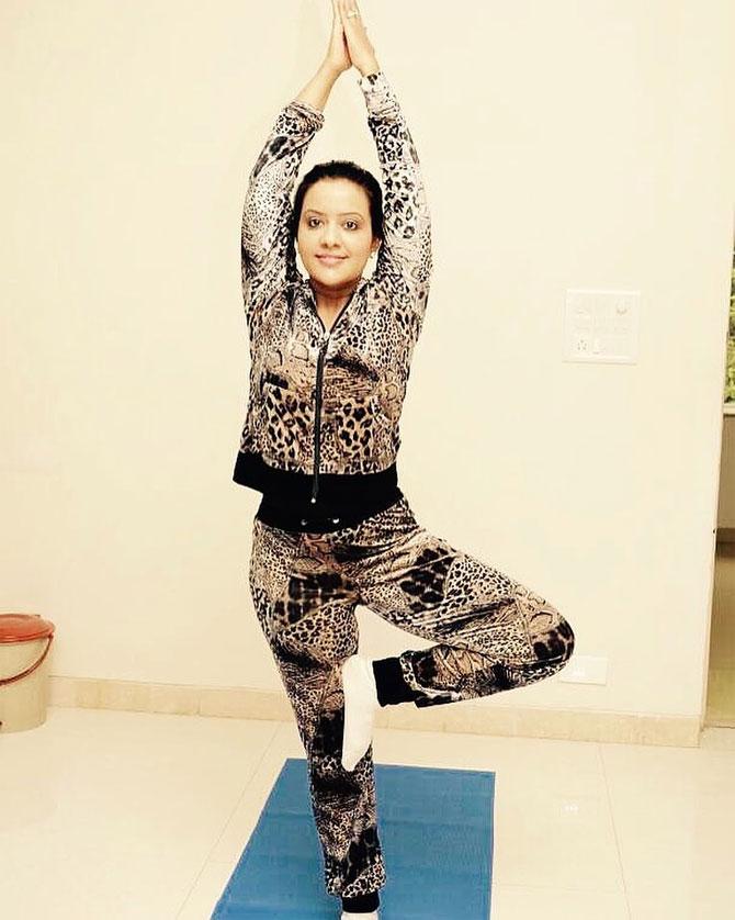 About yoga, Amruta Fadnavis said, 