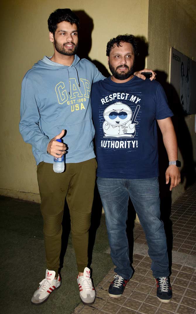 Newcomer Karan Kapadia was also spotted in the city. Akshay Kumar's brother-in-law, Karan will be making his Bollywood debut with Behzad Khambata's action-thriller Blank.