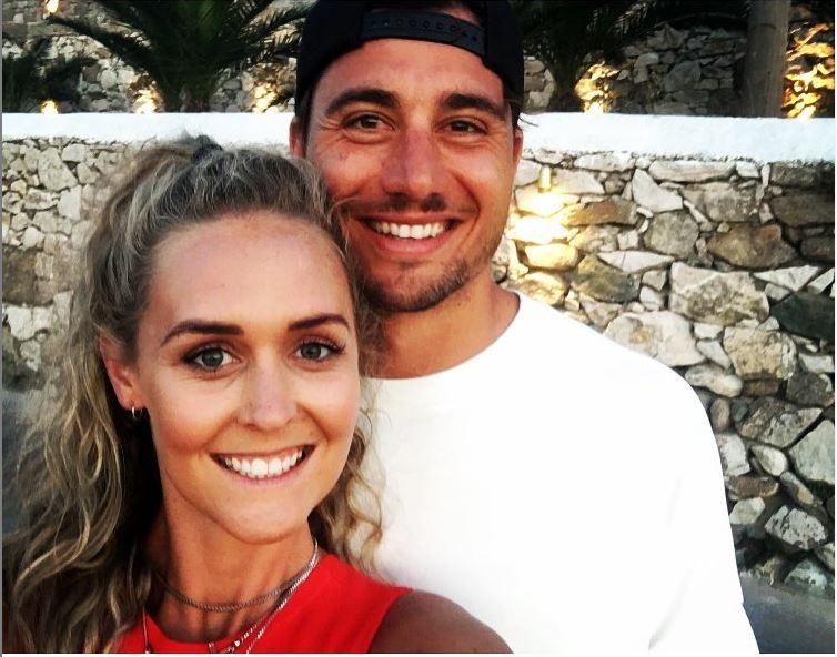 Marcus Stoinis is a right-handed all-rounder, who bats in the middle-order and bowls first change.
Marcus Stoinis posted this picture with his girlfriend when the two were in India for a cricket tournament.