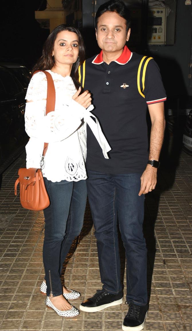 Producer Apoorva Mehta also attended the special screening of Kalank.