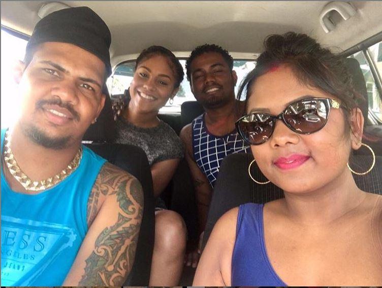 Recently since the past 3-4 years, Sunil Narine has established himself as an explosive top-order batsman in T20 cricket who can hit the big sixes.
In pic: Sunil Narine with wife Nandita Kumar and friends