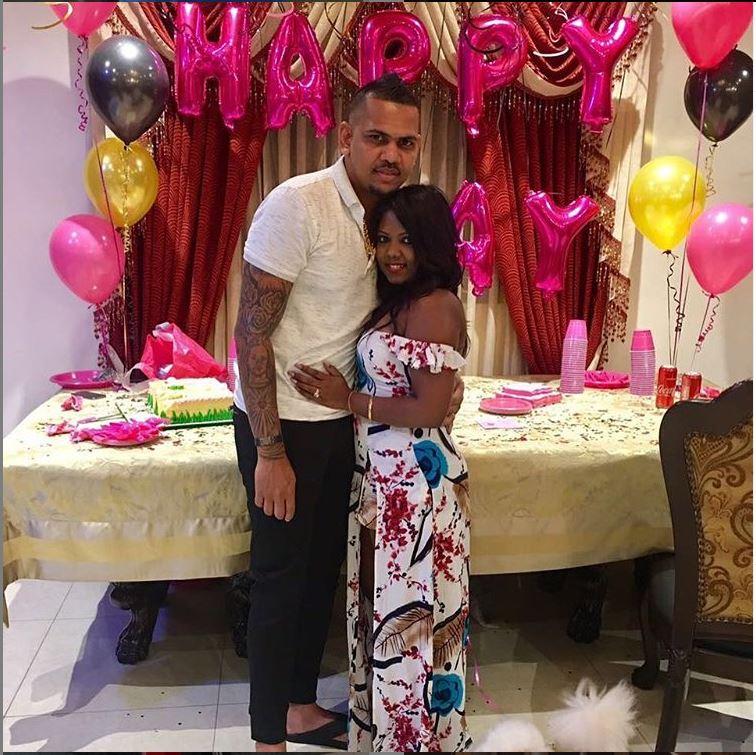 Sunil Narine posted this picture of himself with his wife Nandita and captioned it as, 
