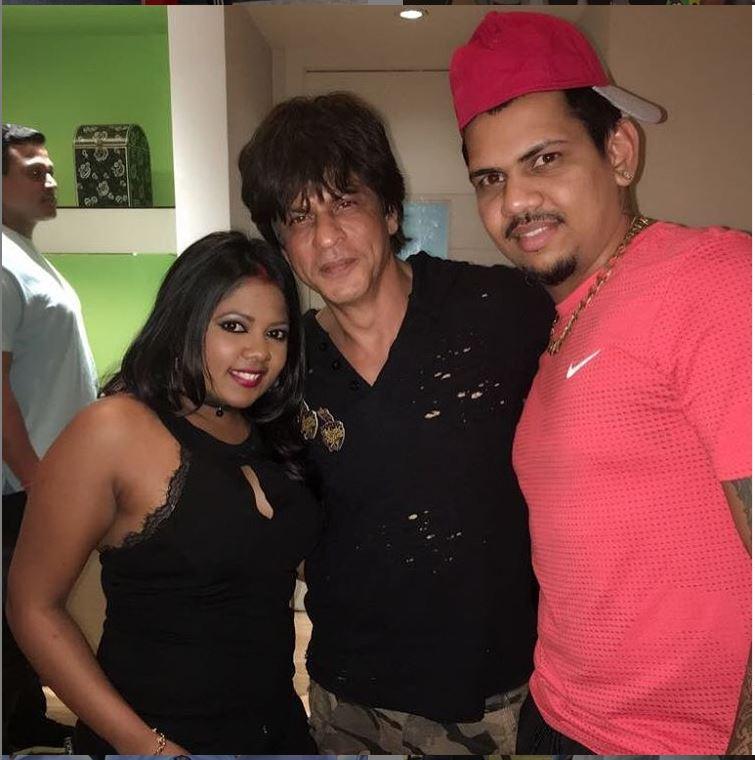 Sunil Narine has played 104 matches so far in the IPL, scoring 717 runs at a strike rate of 165. As a bowler, Sunil Narine has picked 117 wickets thus far, at an economy rate of 6.58.
In pic: Sunil Narine with wife Nandita Kumar and Shah Rukh Khan