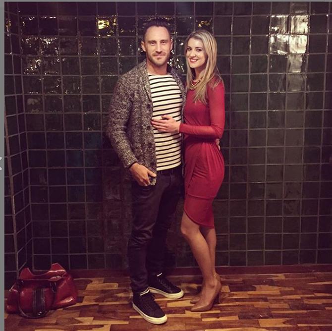 Faf du Plessis posted this picture with his sister and wrote, 