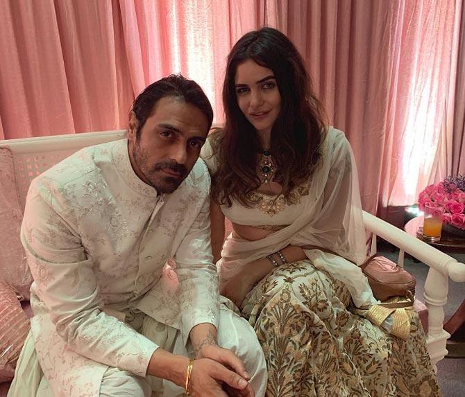 Instances like, Gabriella Demetriades referring to Arjun Rampal as 'man crush' on social media, or she posting a picture with the actor on Christmas and captioning it in the cheesiest way possible: 