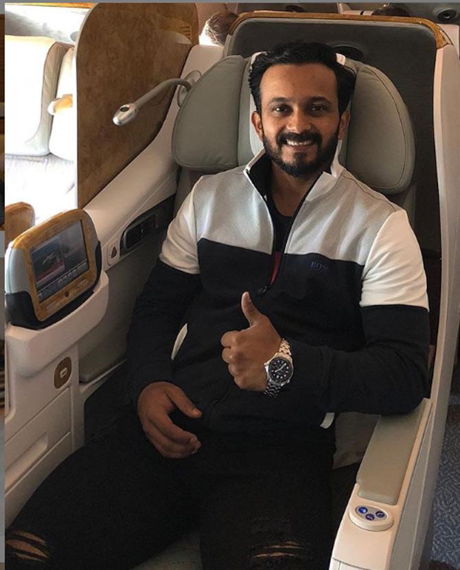 Kedar Jadhav posted this picture of himself on a trip to a cricket tournament