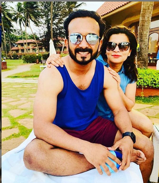 Kedar Jadhav's father Mahadev worked as a clerk in the Maharashtra State Electricity Board, he retired in 2003. 
In pic: Kedar Jadhav at a holiday resort with wife Snehal Jadhav