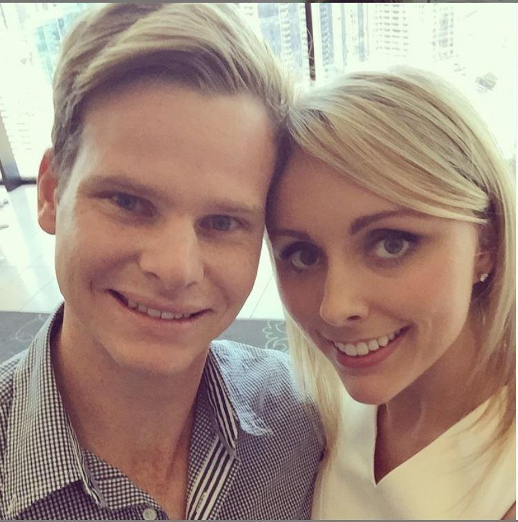 Steve Smith's Test batting average of 62.84 is the third-highest for any batsman in the game, just behind two other Australians - Sir Don Bradman and Marnus Labuschagne.
Steve Smith posted this picture of himself with his wife Dani Willis and captioned it as, 