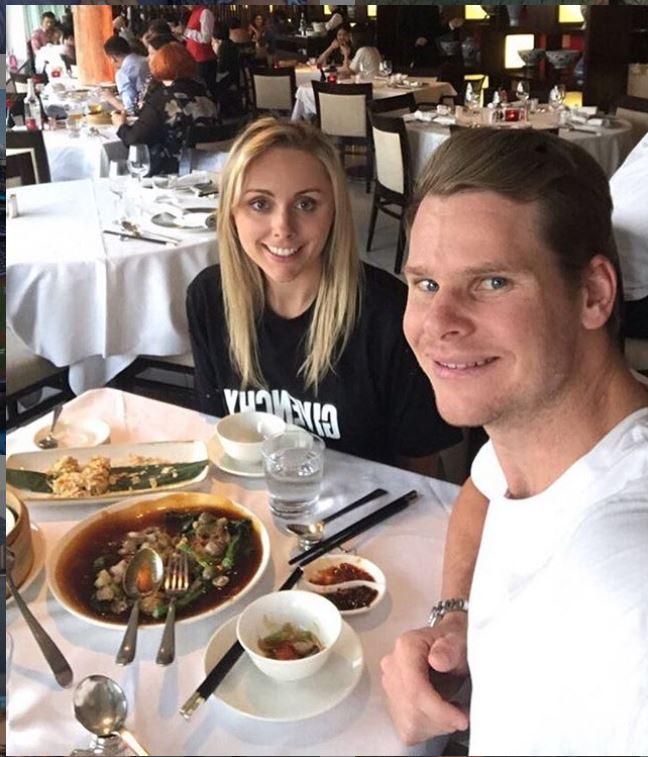 Steve Smith posted this picture of himself with his wife Dani Willis and captioned it as, 