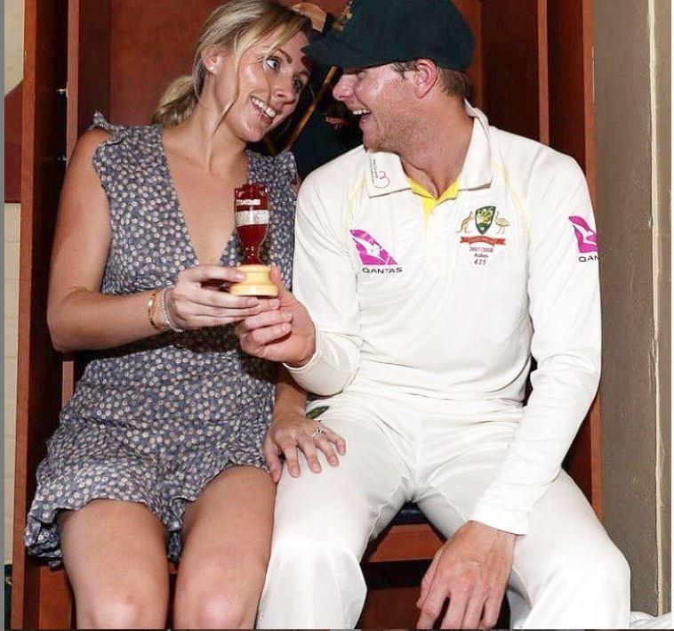 Steve Smith has captained Australia in Tests and ODIs.
Steve Smith posted this picture of himself with his wife Dani Willis and captioned it as, 