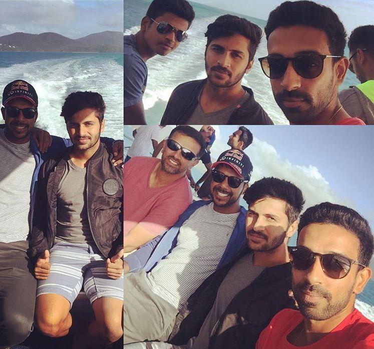 Shardul Thakur has played 10 ODIs for India and has taken 11 wickets and scored 70 runs. His best bowling figures are an impressive 4/52 with a top score of 22*.
In picture: Shardul Thakur with Varun Aaron, Dhawal Kulkarni and Shreyas Iyer on a getaway.