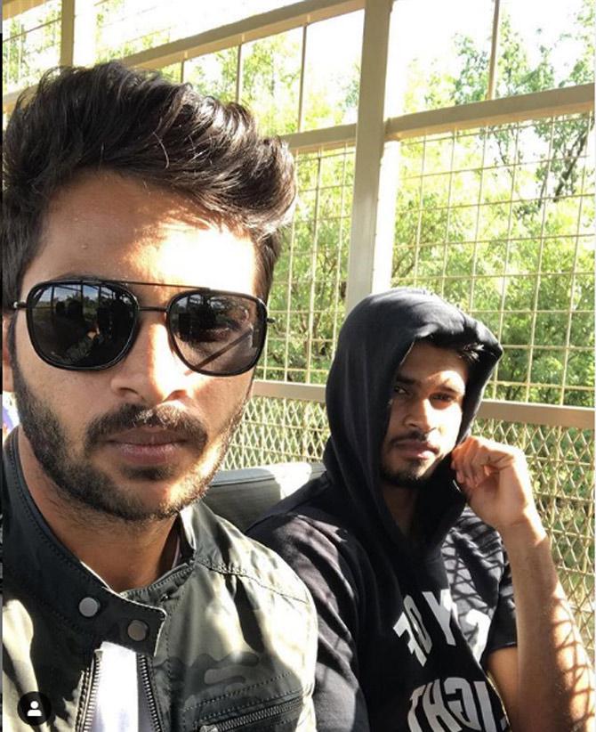 In picture: Shardul Thakur with friend and teammate Shreyas Iyer.