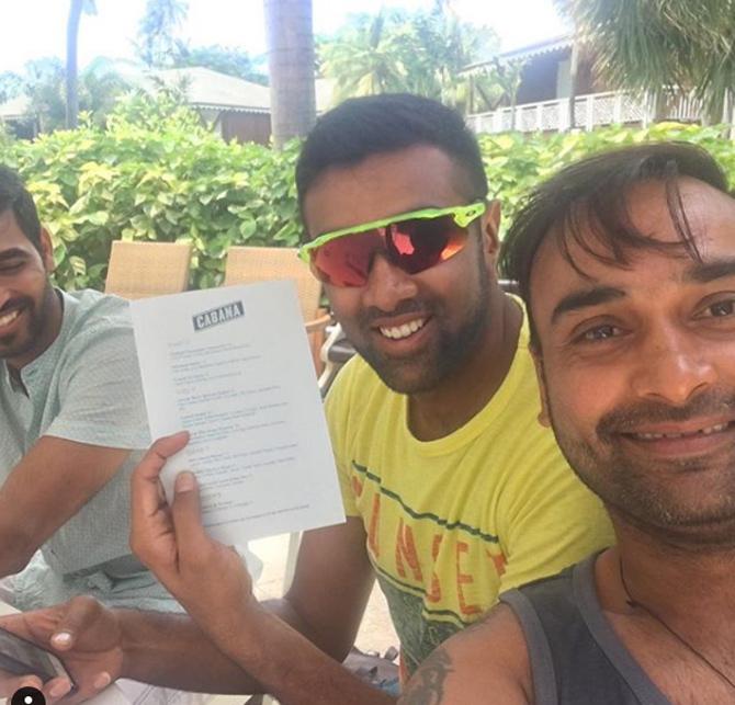 Amit Mishra is quite the IPL veteran, playing in the tournament ever since its inception in 2008. He has been a vital contributor to whichever team he has played for.
In picture: Amit Mishra with R Ashwin and Bhuvneshwar.