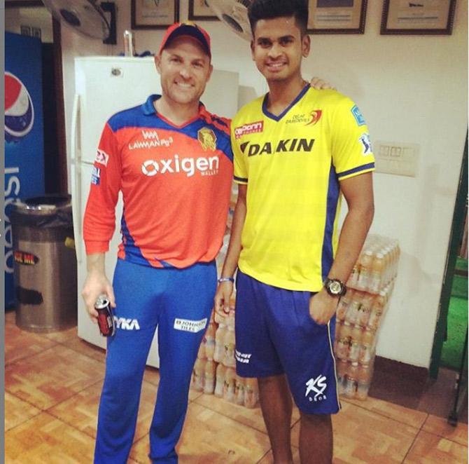 In his IPL career, Shreyas Iyer has played a total of 79 matches with 2,200 runs scored at a batting average of 31.42 and strike rate of 126.07. Iyer has 16 fifties under his belt with a top score of 96.
In picture: Shreyas Iyer with Brendon McCullum.