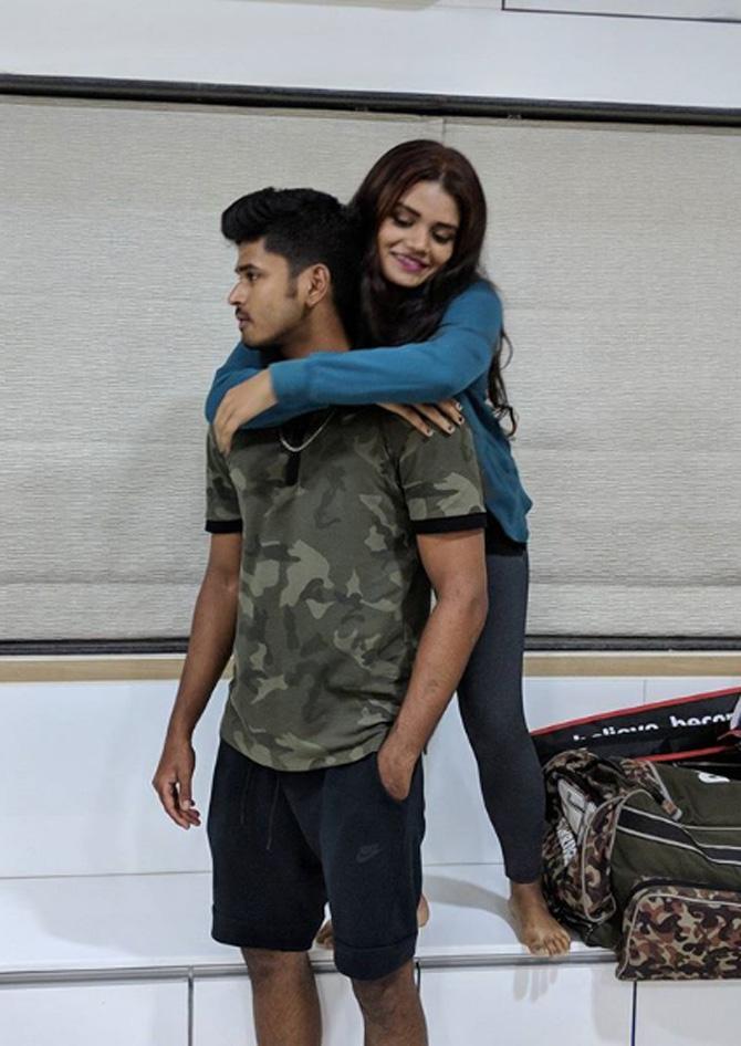 Shreyas Iyer plays for Mumbai in domestic cricket. He is a stylish right-handed batsman.
In picture: Shreyas Iyer with his sister Shresta.