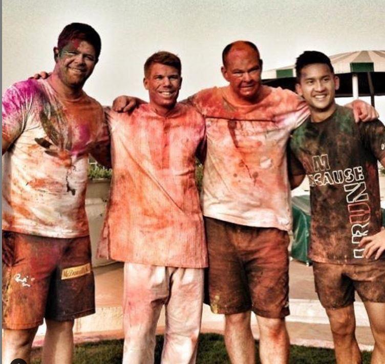 David Warner posted this picture and captioned it, 