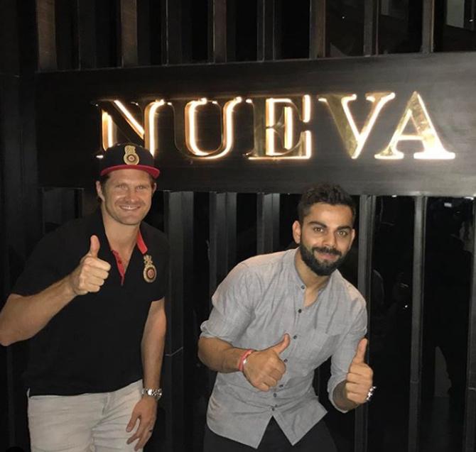 Watson played 190 ODIs in his career with 5,757 runs at an average of 40.54. His best score is 185* and he has 9 centuries and 33 fifties. The Australian cricketer with Virat Kohli. The duo has been friends for quite some time now