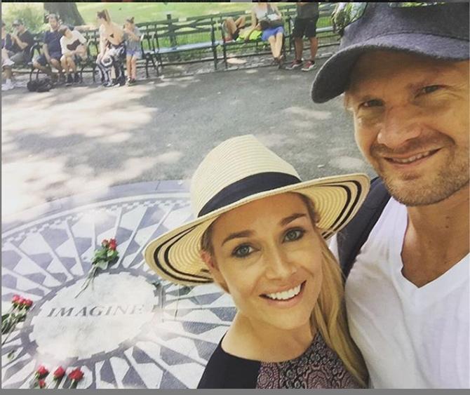 In the 2014 IPL season, in a fresh round of IPL auctions, Shane Watson was retained by Rajasthan Royals for a massive Rs 12 crore, making him the highest-paid international cricketer then.
Shane Watson shared this picture with his wife Lee Furlong from a holiday.