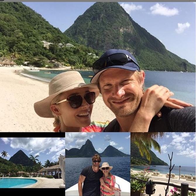 After Rajasthan Royals were suspended in 2016, Royal Challengers Bangalore bagged Shane Watson for Rs. 9 crore. 
Shane Watson posted this picture from of St Lucia with his wife Lee