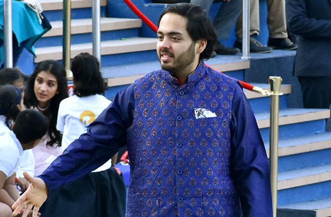 In picture: Anant Ambani during the inauguration of Dhirubhai Ambani square at Jio World Centre, BKC in Mumbai in March 2019.