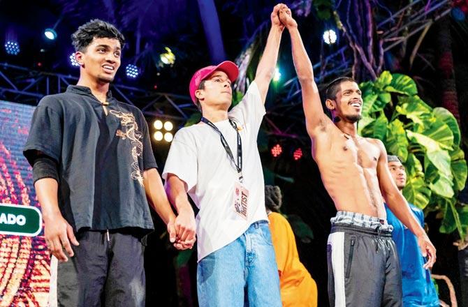 B-boy Tornado is declared the winner