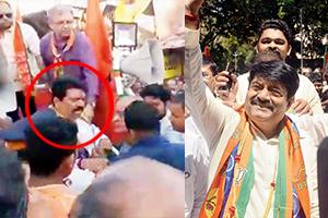 Elections 2019: BJP leader gets mobbed in Ghatkopar!