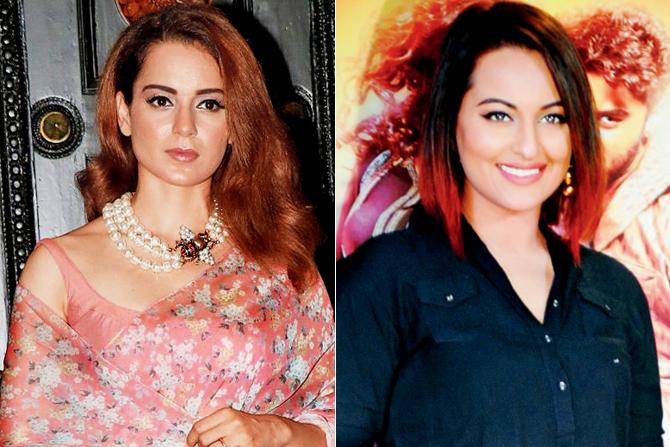 Kangana Ranaut and Sonakshi Sinha