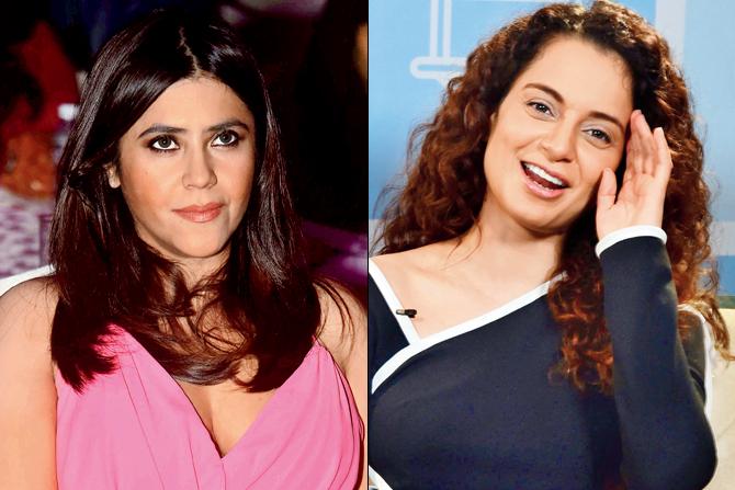 Ekta Kapoor and Kangana Ranaut