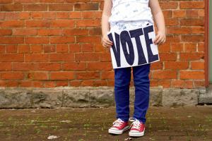 An early cast: Democracy lessons through mock elections for children