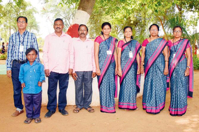 The teachers, who have so far provided projectors and LED TVs, a public address system, and toilets besides many other facilities for their students. Pics/Suresh Karkera