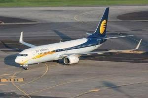 Jet Airways employees take out candle march