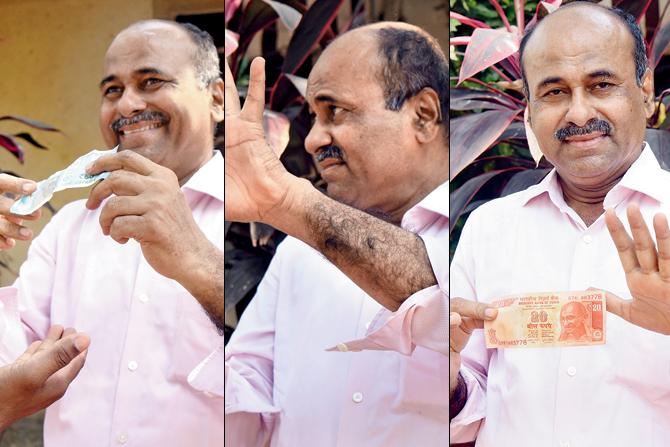 Subhash Dagadkhair pulls a fast one with a Rs 20 note