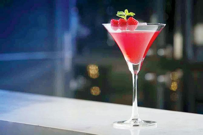Lemonberry martini