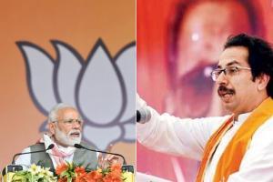 Elections 2019: Narendra Modi-Uddhav Thackeray share dais after 28 mont