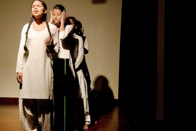The devised ensemble piece uses physical and object theatre