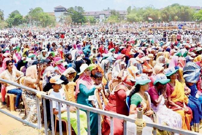 The crowd at the venue