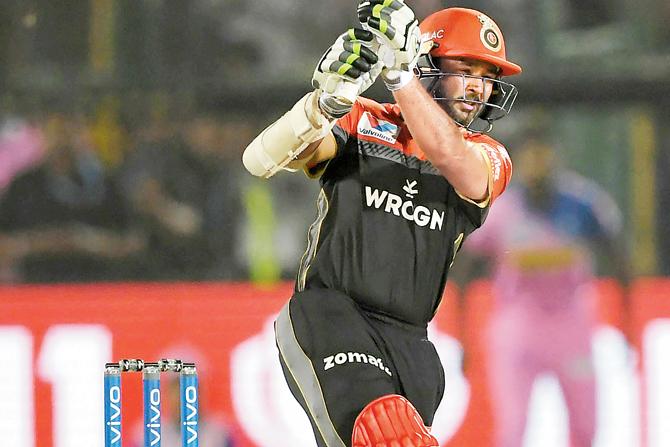 RCB opener Parthiv Patel during his 41-ball 67 which went in vain