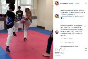 Smriti Irani's new video proves great fighting skills run in the family