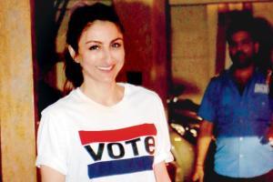 Soha Ali Khan urges people to go and vote