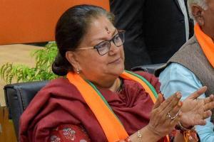 Raje slams Congress, asks what their government did for 55 years
