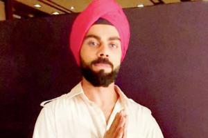 Singh is King! Kohli goes traditional with a turban and Punjabi attire