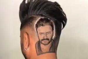 Watch video: Punjab fan gets Ajay Devgn's face on the back of his head