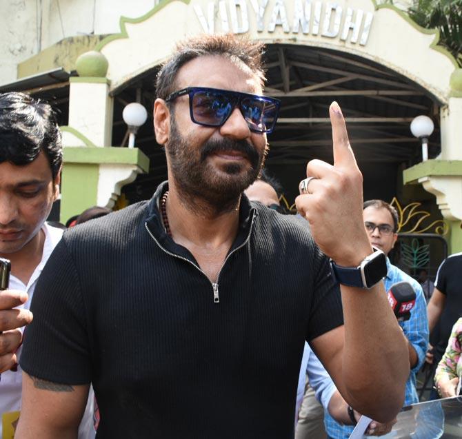 Ajay Devgn votes