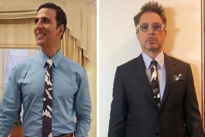 When Padman Akshay Kumar had a 'tie-faceoff' with Iron Man