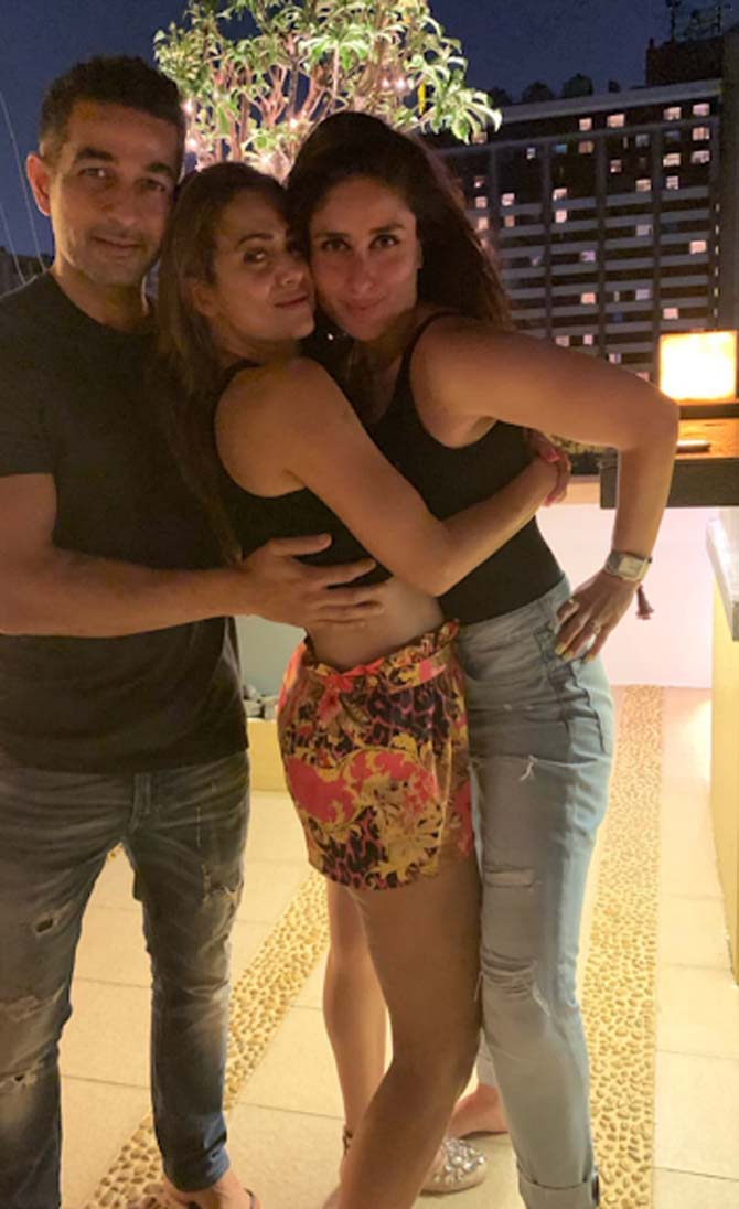 Shakeel, Amrita, Kareena party
