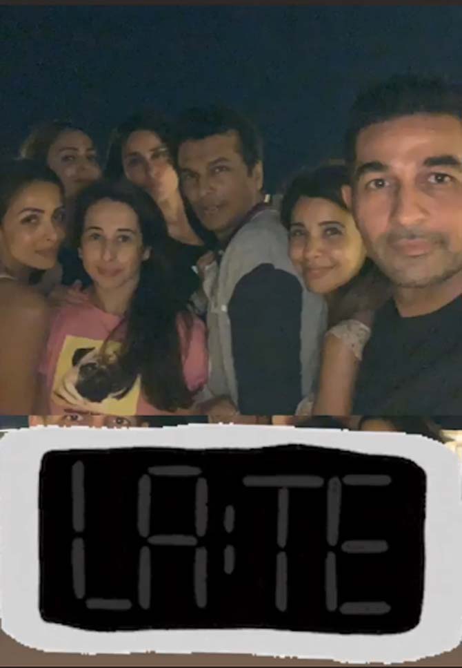 Amrita Arora, Malaika, Kareena