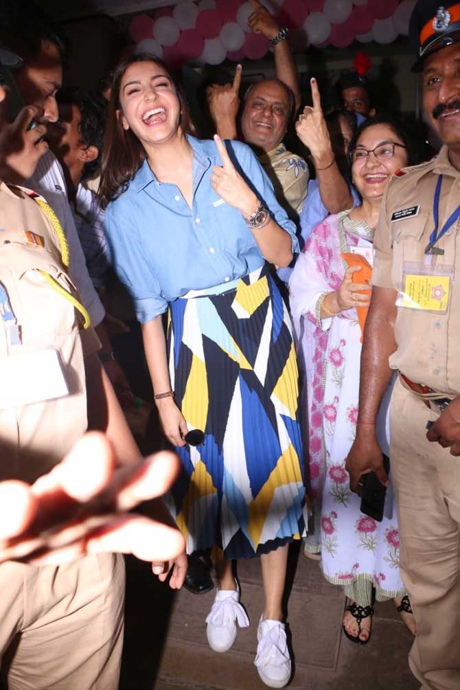 Anushka Sharma votes