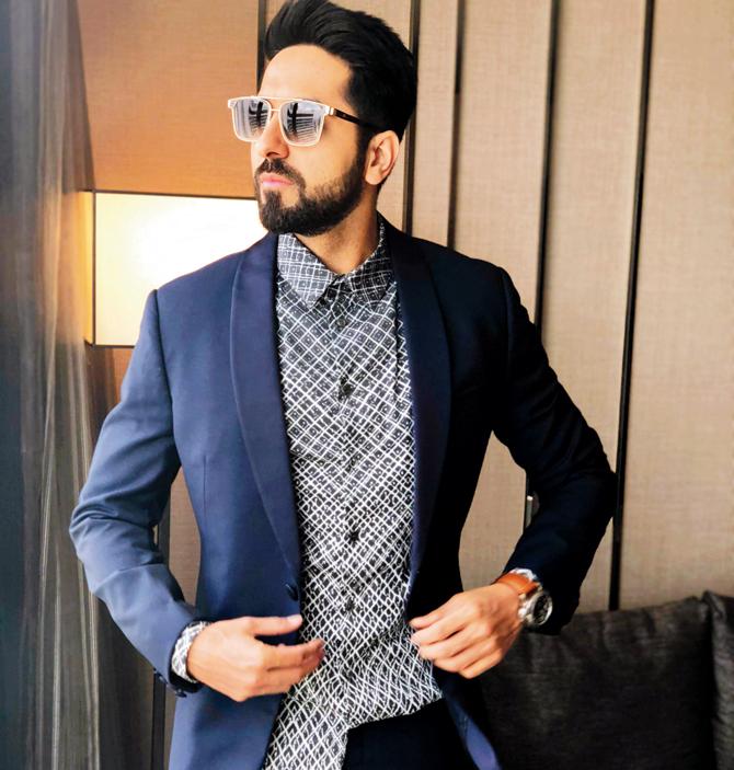 Ayushman Khurrana sports a formal tuck styled by Bhansali