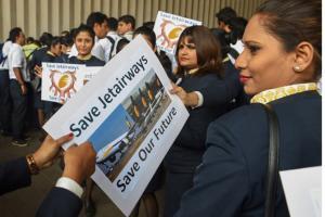 Cash-strapped Jet Airways is flying less than 50 domestic flights