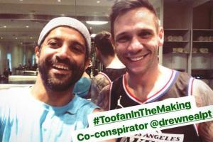 Toofan in the making: Farhan Akhtar shares a picture with the trainer